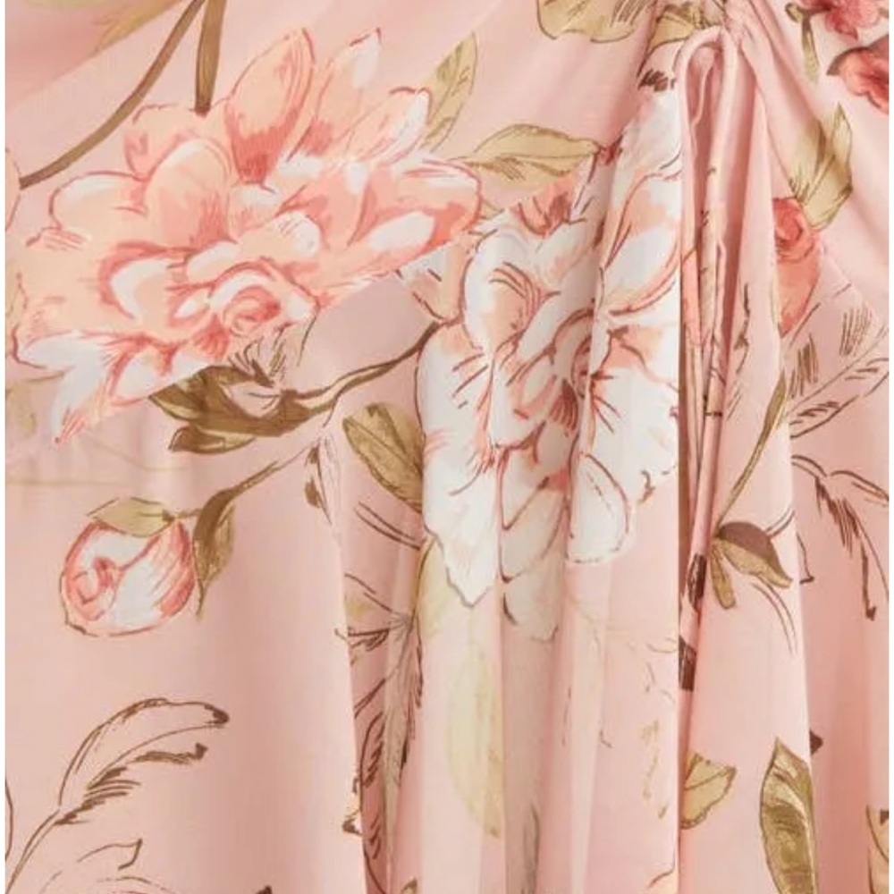 Eliza J Floral Ruched Maxi Dress, Size 2